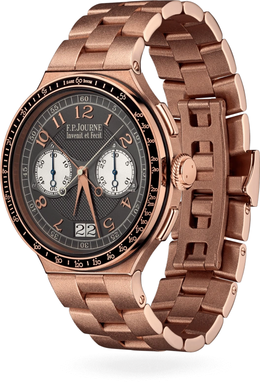 FP Journe,LINESPORT 44mm,44mm,Rose Gold,Grey,Handwound,Chronograph,Rattrapante,Big Date,1518 CM OR Face 2023
