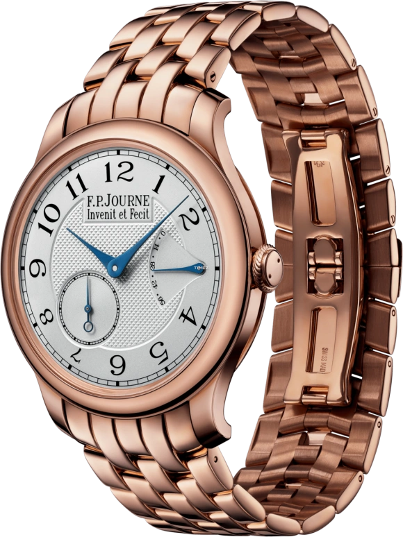 FP Journe,CLASSIQUE 40mm,40mm,Rose Gold,Grey,Handwound,Power Reserve Indicator,Sapphire,Crystal Glass,1304 Co Souveraine OR G