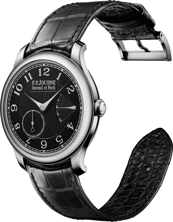 FP Journe,BLACK LABEL 40mm,40mm,Platinum,Black,Handwound,Power Reserve Indicator,Sapphire,Crystal Glass,1304 Gabarit Montre CS Face HD