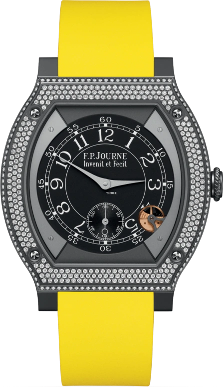 FP Journe,ELEGANTE 48x40mm,48x40mm,Titanium,Black,Processor,Sapphire,Crystal Glass,Tonneau,1210 ELH Titalyt Cadran CTC FB 2023