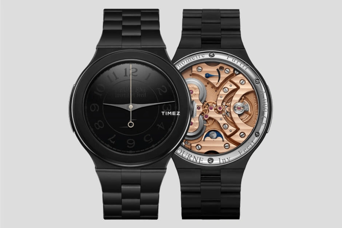 FP Journe,LINESPORT 42mm,42mm,Tungsten carbide,Black,Handwound,Moonphase,Power Reserve Indicator,Chronometre Furtif