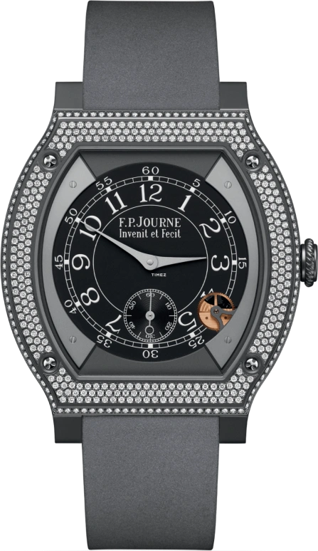FP Journe,ELEGANTE 48x40mm,48x40mm,Titanium,Black,Processor,Sapphire,Crystal Glass,Tonneau,1210 ELH Titalyt Cadran CTC FB 2023