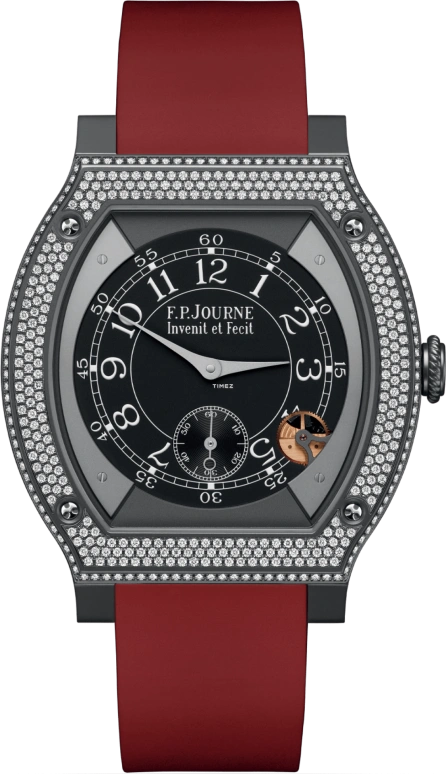 FP Journe,ELEGANTE 48x40mm,48x40mm,Titanium,Black,Processor,Sapphire,Crystal Glass,Tonneau,1210 ELH Titalyt Cadran CTC FB 2023