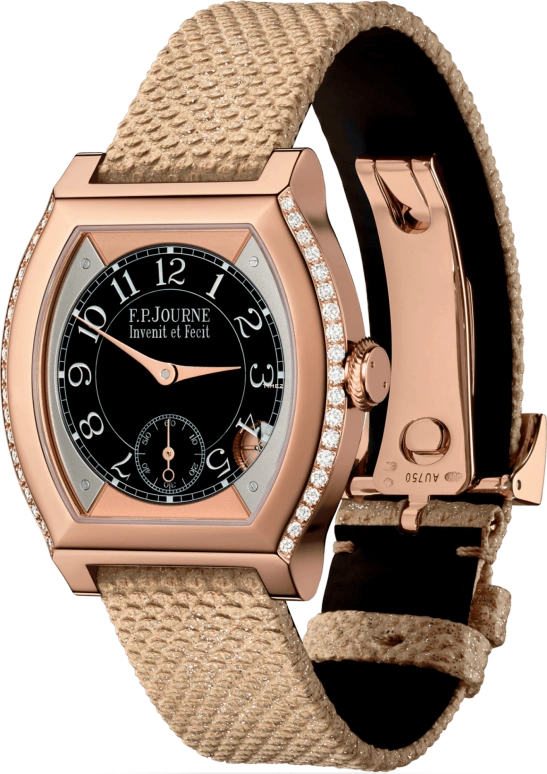 FP Journe,ELEGANTE 40x35mm,40x35mm,Rose Gold,Black,Quartz,Sapphire,Crystal Glass,Tonneau,1210 Coll Elegante Snake 6N G 1 1 0