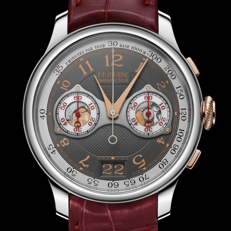 FP Journe,TOKYO BOUTIQUE ANNIVERSAIRE 40mm,40mm,Titanium Gold,Grey,Handwound,Chronograph,Flyback,1518,1518.2 FB hd
