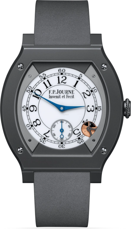 FP Journe,ELEGANTE 48x40mm,48x40mm,Titanium,White,Quartz,Sapphire,Crystal Glass,Tonneau,1210 ELH Titalyt CTC Blanc FB Collection