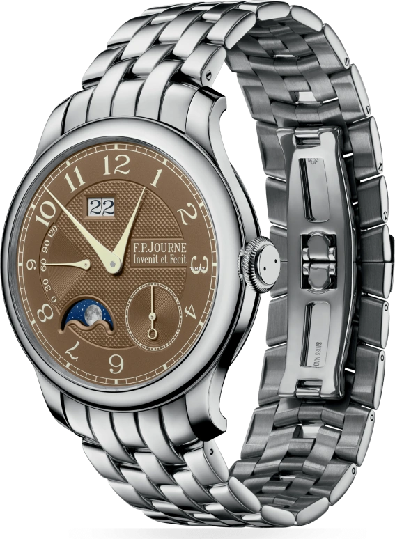 FP Journe,CLASSIQUE 40mm,40mm,Platinum,Brown,Automatic,Moonphase,Power Reserve Indicator,Big Date,1300,1300.3 AL2 Havana PT F
