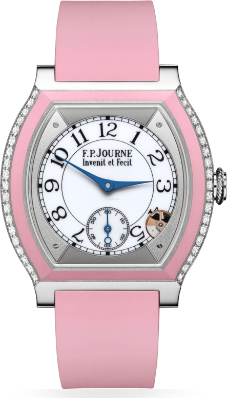 FP Journe,ELEGANTE 40x35mm,40x35mm,Titanium,White,Quartz,Sapphire,Crystal Glass,Tonneau,1210 Coll Elegante Blanche G