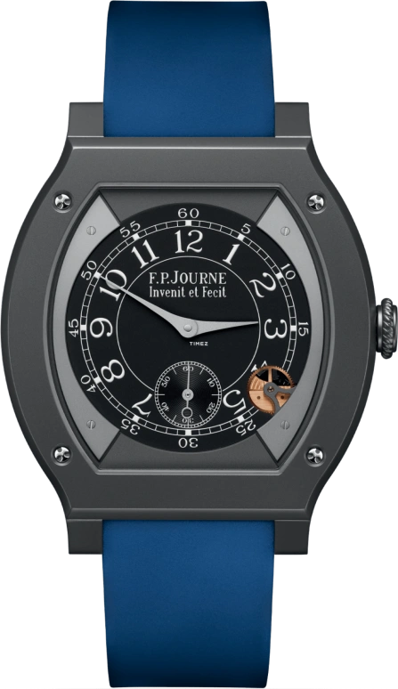 FP Journe,ELEGANTE 48x40mm,48x40mm,Titanium,Black,Quartz,Sapphire,Crystal Glass,Tonneau,1210 ELH Titalyt Cadran Noir CTC Blanc FB 2023