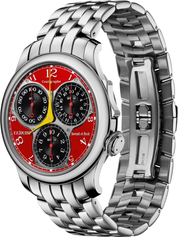 FP Journe,BOUTIQUE ,Platinum,Red,Black,Handwound,Chronograph,Sapphire,Crystal Glass,1506 Co Souveraine Centigraphe Rouge G 0