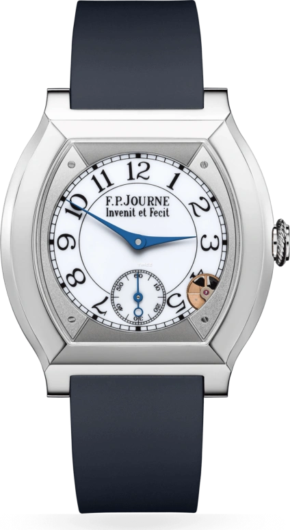 FP Journe,ELEGANTE 40x35mm,40x35mm,Titanium,White,Quartz,Sapphire,Crystal Glass,Tonneau,Reece James,1210 EL TIT CTC Blanc FB