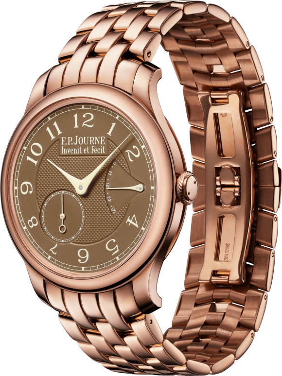 FP Journe,CLASSIQUE 40mm,40mm,Rose Gold,Brown,Handwound,Power Reserve Indicator,Sapphire,Crystal Glass,1304 CSH HD Face OR