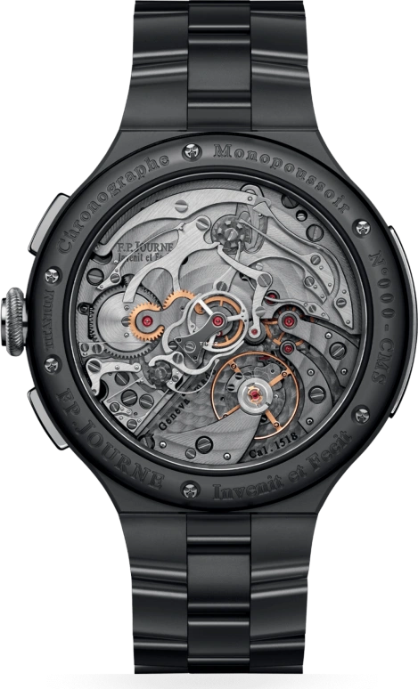 FP Journe,LINESPORT 44mm,44mm,Titanium,Yellow,Handwound,Chronograph,Rattrapante,Big Date,1518 CMS TIT Jaune Face