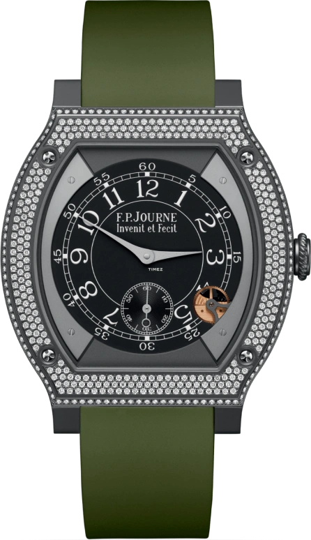 FP Journe,ELEGANTE 48x40mm,48x40mm,Titanium,Black,Processor,Sapphire,Crystal Glass,Tonneau,1210 ELH Titalyt Cadran CTC FB 2023
