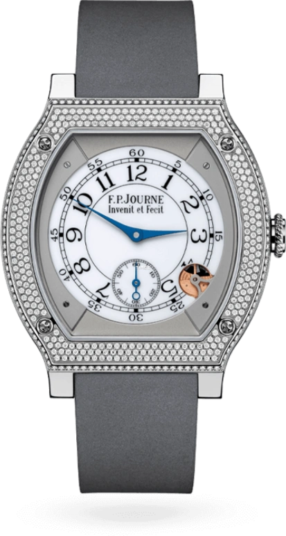 FP Journe,ELEGANTE 48x40mm,48x40mm,Titanium,White,Processor,Tonneau,Silver,1210 EL TIT CTC Principale