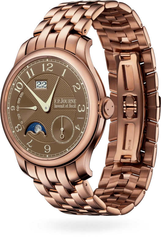 F.P.Journe,CLASSIQUE 40毫米,40毫米,玫瑰金,棕色,自动上弦,月相,动力储存指示,大日历,1300,1300.3 AL2 Havana OR F