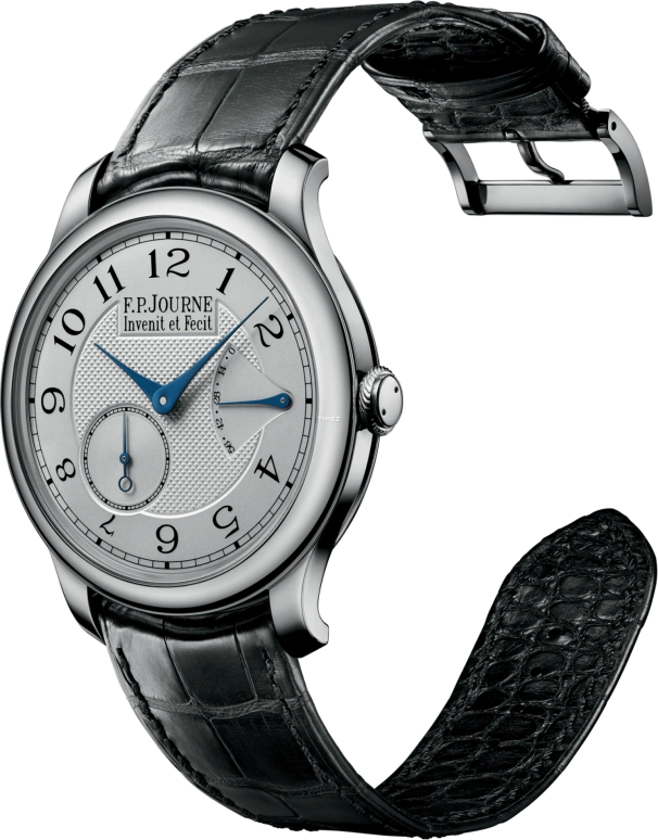 FP Journe,CLASSIQUE 40mm,40mm,Platinum,Grey,Handwound,Constant Force Mechanism,Sapphire,Crystal Glass,1304 Co Souveraine Cuir Gris G