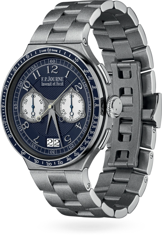 FP Journe,LINESPORT 44mm,44mm,Platinum,Blue,Handwound,Chronograph,Rattrapante,Big Date,1518 CM Platine HD 0 2023