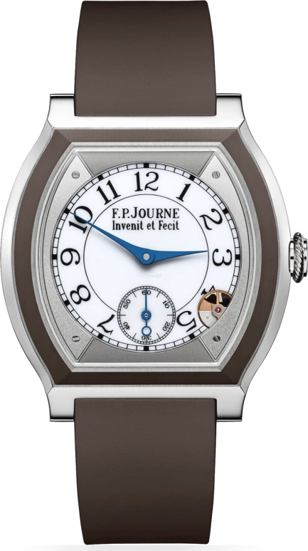 FP Journe,ELEGANTE 40x35mm,40x35mm,Titanium Gold,White,Quartz,Sapphire,Crystal Glass,Tonneau,1210 Elegante Titane Inserts HD 0