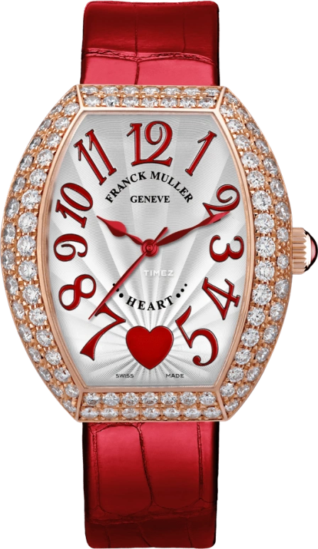 Franck Muller,Heart 32x45mm,32x45mm,Rose Gold,Silver,Automatic,42hours,In-house Caliber,5000 H SC C 6H D2