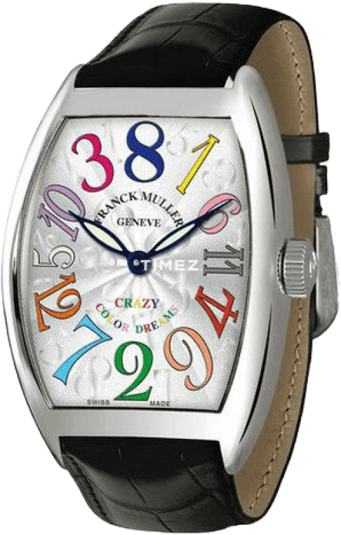 Franck Muller,Crazy Hours 39.50x55.30mm,39.50x55.30mm,White Gold,White,Automatic,42hours,In-house Caliber,8880 CH COL DRM