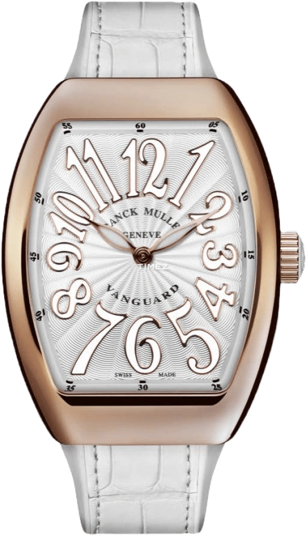 Franck Muller,VANGUARD 32x42.30mm,32x42.30mm,Rose Gold,Silver,Quartz,In-house Caliber,Sapphire,Crystal Glass,V 32 QZ BC 5N