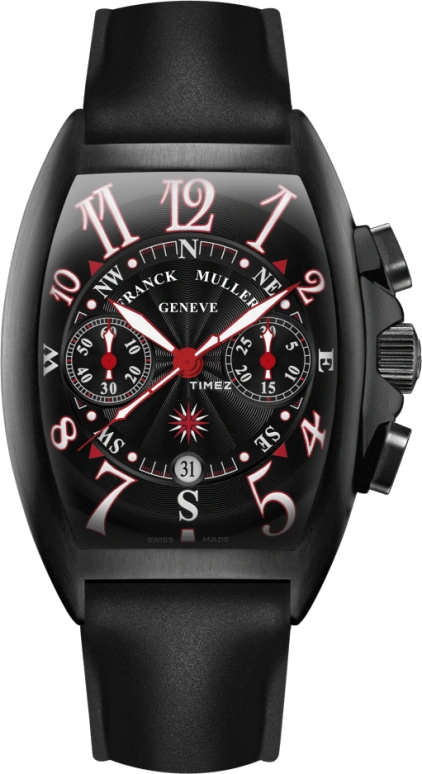 Franck Muller,Mariner 39.50x55.40mm,39.50x55.40mm,Rose Gold,Black,White,Sapphire,Crystal Glass,8080 CC AT MAR