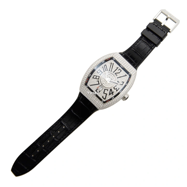 Franck Muller,VANGUARD 44x53.70mm,44x53.70mm,White Gold,Silver,Automatic,Day,42hours,V 45 SC DT D CD OG NR