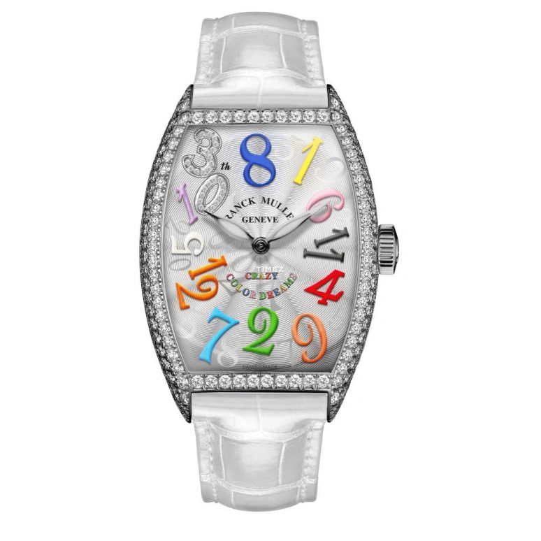 Franck Muller,Color Dreams 32x45mm,32x45mm,White Gold,Silver,White,Multi-Color,Automatic,42hours,In-house Caliber,5850 CH COL DRM D 30THCD OG