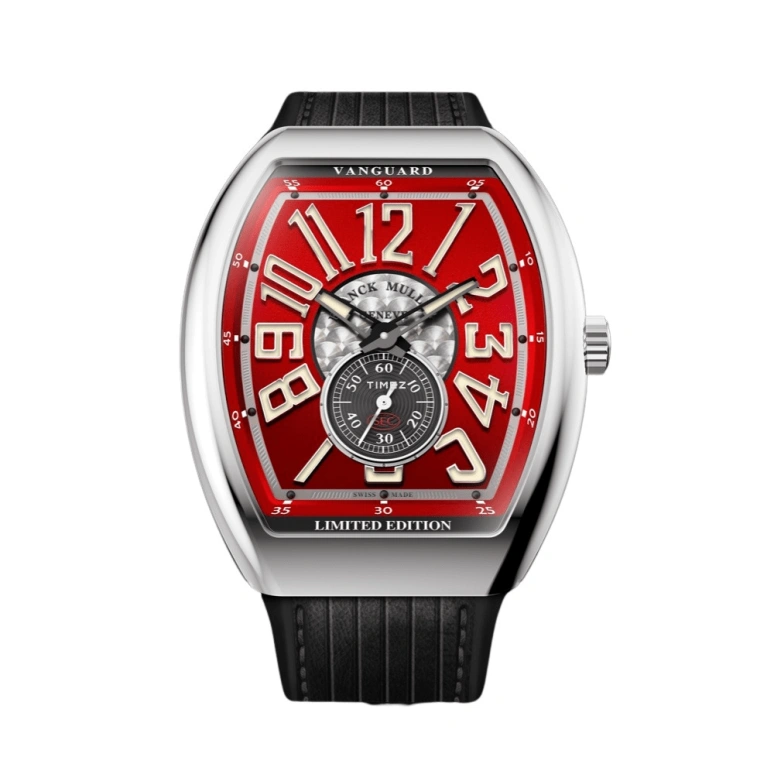 Franck Muller,VANGUARD 41x51.90mm,41x51.90mm,Stainless Steel,Red,Black,Silver,Automatic,Day,38hours,V 41 S S6 AT FO 1000 COLORADO RG