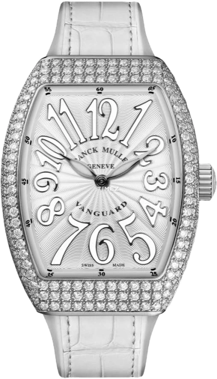 Franck Muller,VANGUARD 35x46.30mm,35x46.30mm,Stainless Steel,Silver,Quartz,In-house Caliber,Sapphire,Crystal Glass,V 35 QZ D BC AC