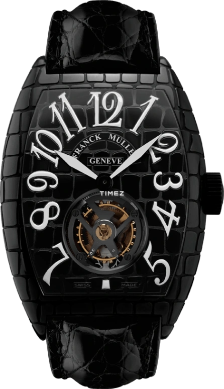 Franck Muller,Casablanca 39.60x55.40mm,39.60x55.40mm,Stainless Steel,Black,Handwound,60hours,In-house Caliber,8880 T BLK CRO