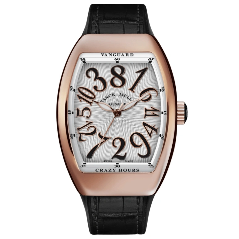 Franck Muller,Crazy Hours 32mm,32mm,Rose Gold,Silver,Automatic,40hours,In-house Caliber,V 32 CH NR 5N