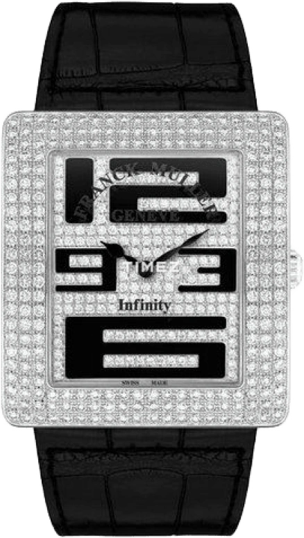 Franck Muller,Infinity 40x44.50mm,40x44.50mm,White Gold,White,Sapphire,Crystal Glass,Setting,Diamonds,3740 QZ A D CD