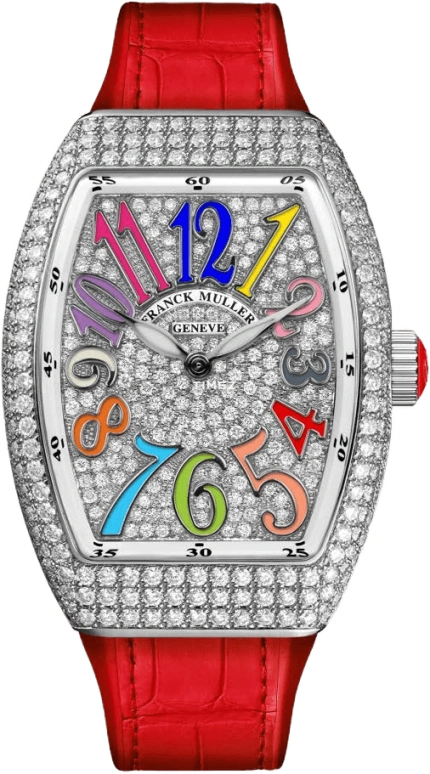 Franck Muller,VANGUARD 32x42.30mm,32x42.30mm,Stainless Steel,Silver,Quartz,In-house Caliber,Sapphire,Crystal Glass,V 32 QZ COL DRM D CD RG AC