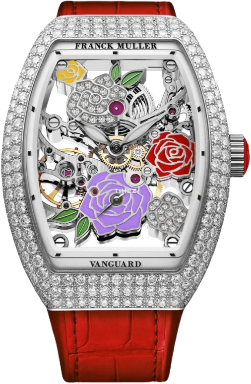 Franck Muller Rose Skeleton V 32 S6 SQT ROSE COL DRM D CD 2RO RG AC