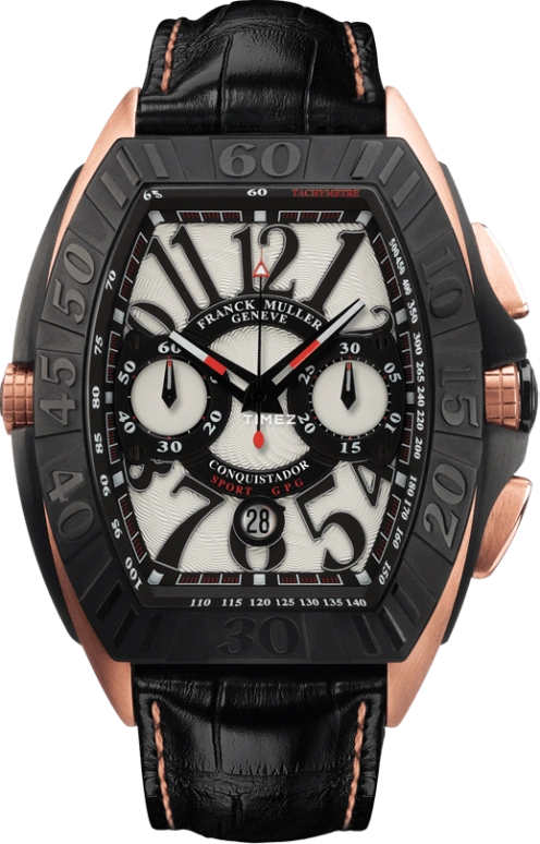 Franck Muller,Conquistador 48x62.70mm,48x62.70mm,Rose Gold,Titanium,Automatic,60hours,In-house Caliber,9900 CC DT GPG
