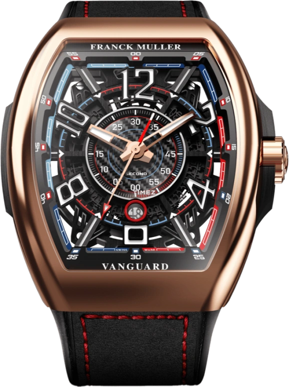 Franck Muller,Racing 44x53.70mm,44x53.70mm,Rose Gold,Black,Automatic,Day,42hours,V 45 SC DT SQT RCG NR