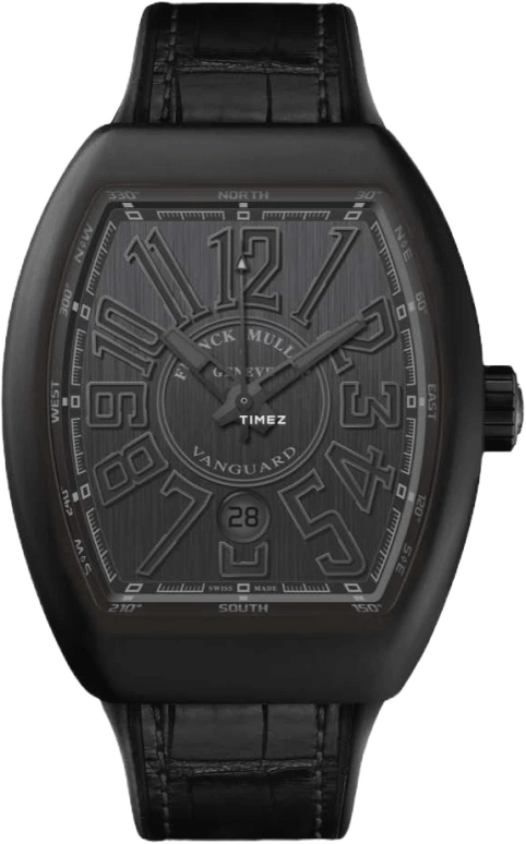 Franck Muller,VANGUARD 41x49.95mm,41x49.95mm,Titanium,Black,Automatic,Day,42hours,V 41 SC DT NR BR TT