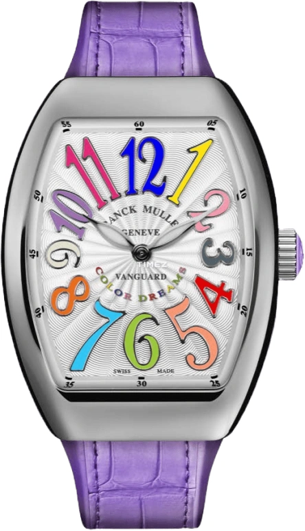 Franck Muller,Color Dreams 32x42.30mm,32x42.30mm,Stainless Steel,Silver,Quartz,In-house Caliber,Sapphire,Crystal Glass,V 32 QZ COL DRM VL AC