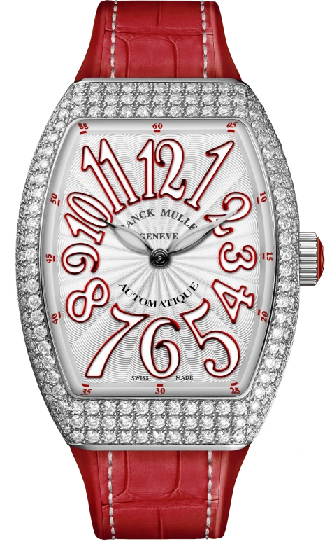 Franck Muller,VANGUARD 32x42.30mm,32x42.30mm,Stainless Steel,Silver,Quartz,In-house Caliber,Sapphire,Crystal Glass,V 32 QZ D RG