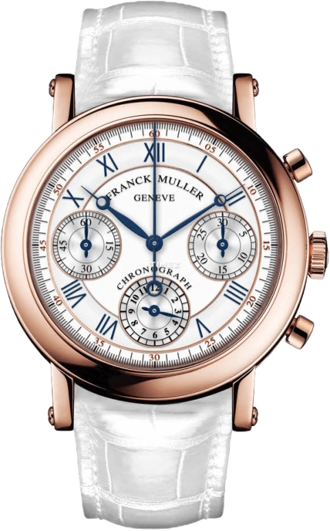 Franck Muller,Classic 38mm,38mm,Rose Gold,White,Automatic,Chronograph,46hours,7000 CC 5N