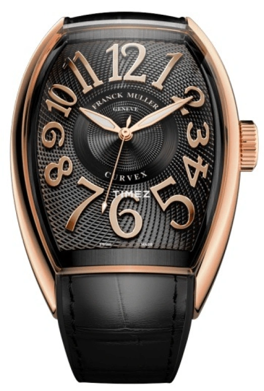 Franck Muller,Curvex CX 40.15x58.70mm,40.15x58.70mm,Rose Gold,Black,Automatic,42hours,In-house Caliber,CX 40 SC AT 5N TTNRBR