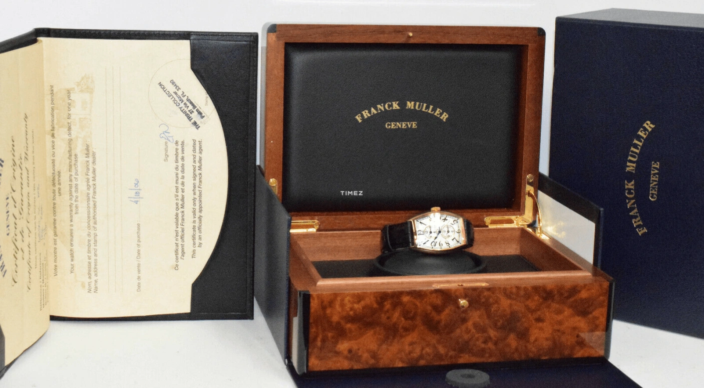 Franck Muller,Master Banker 32x45mm,32x45mm,Rose Gold,Silver,White,Automatic,Day,Dule Time,5850M MB