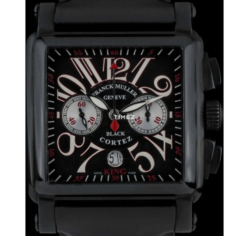 Franck Muller,Conquistador 45x45mm,45x45mm,White Gold,Black,Automatic,60hours,In-house Caliber,10000 K CC NR
