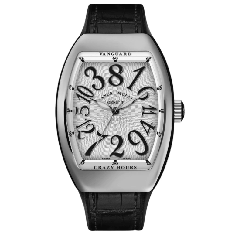 Franck Muller,Crazy Hours 32mm,32mm,Stainless Steel,Silver,Automatic,40hours,In-house Caliber,V 32 CH NR AC