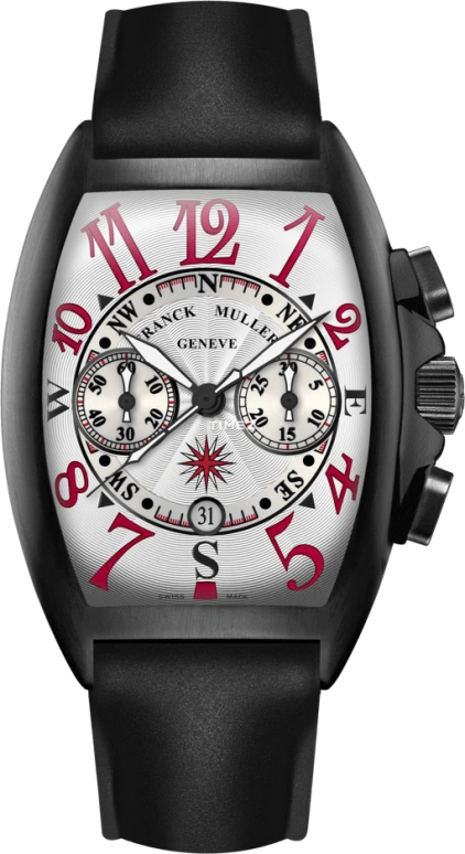 Franck Muller,Mariner 39.50x55.40mm,39.50x55.40mm,Rose Gold,Black,White,Sapphire,Crystal Glass,8080 CC AT MAR