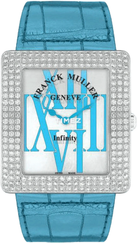 Franck Muller,Infinity 35mm,35mm,White Gold,Sapphire,Crystal Glass,Setting,Diamonds,Closed,3740 QZ R AL D3