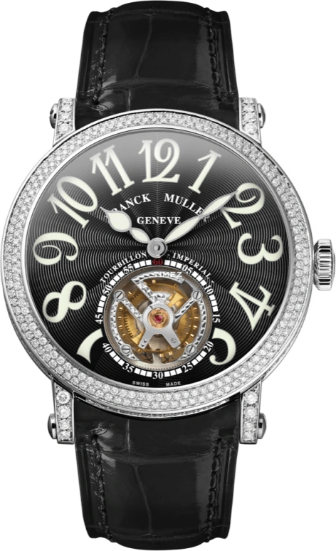 Franck Muller,MEN'S 42mm,42mm,Rose Gold,White Gold,Black,Coffee,Sapphire,Crystal Glass,Rose Gold,Silver White,Setting,Diamonds,7008 T D