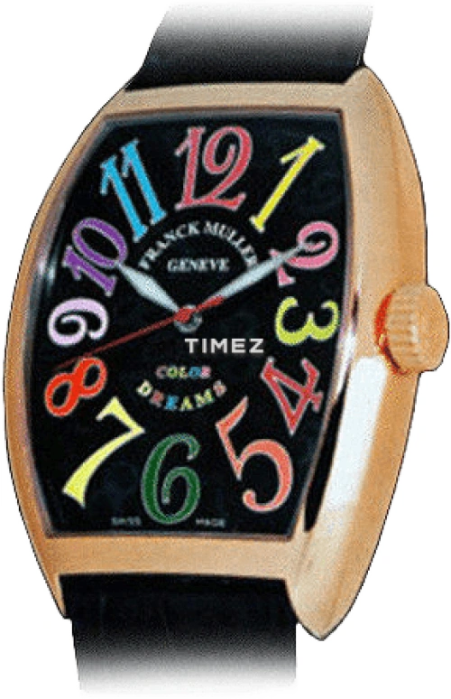 Franck Muller,Color Dreams 35x41.50mm,35x41.50mm,Rose Gold,Black,Automatic,42hours,In-house Caliber,7851 SC COL DR